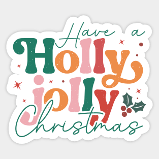 Holly Jolly christmas Sticker